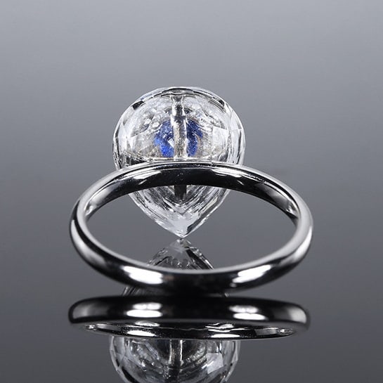 14k Gold 1.00 Ctw Natural Sapphire & Diamond Ring - 4