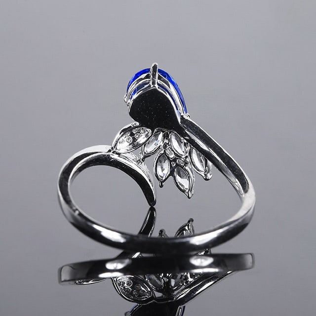 14k Gold 1.02 Ctw Natural Sapphire & Diamond Ring - 4