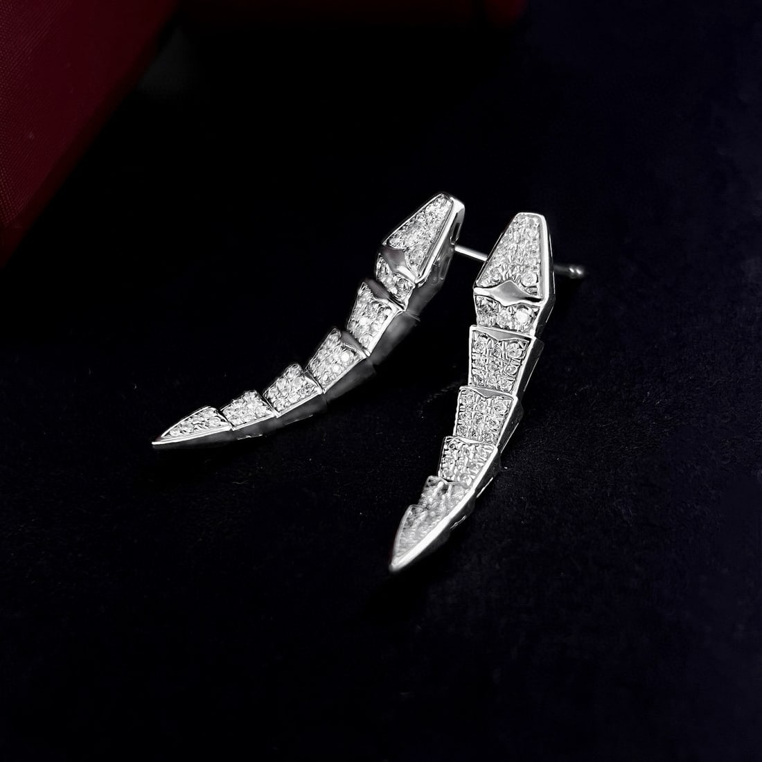 14k Gold 0.5 Ct Natural H Diamond Earrings - 2