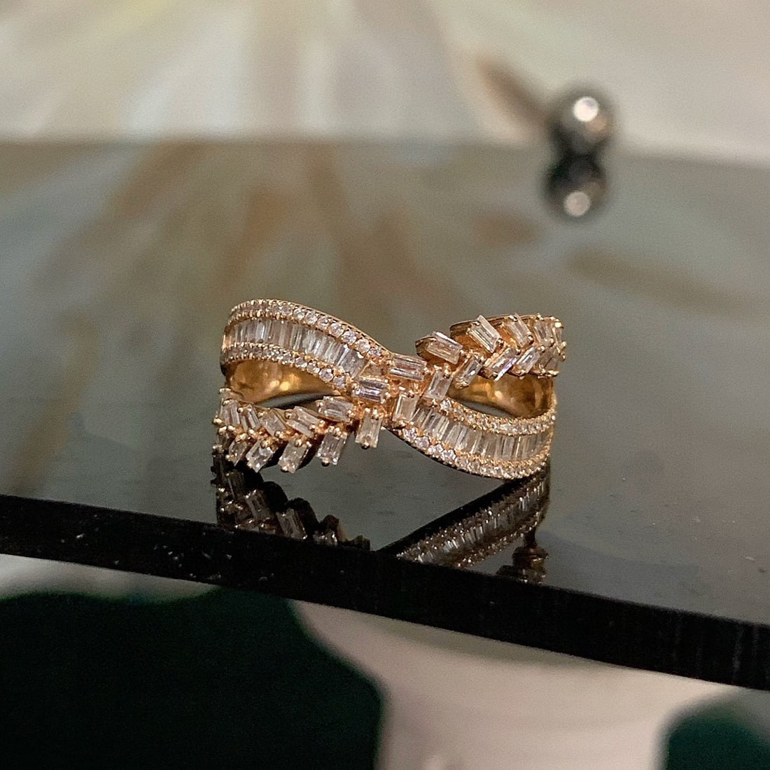 14k Gold 0.7 Ct Natural H Diamond Ring - 2