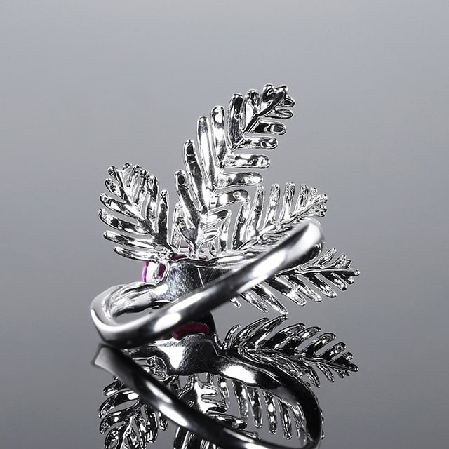 14k Gold 1.71 Ctw Natural Padparadscha Sapphire & Diamond Ring - 4