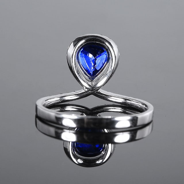 14k Gold 1.58 Ctw Natural Sapphire & Diamond Ring - 4
