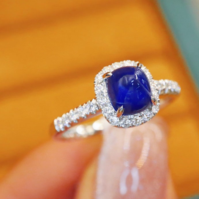 14k Gold 2.02 Ctw Natural Sapphire & Diamond Ring - 3