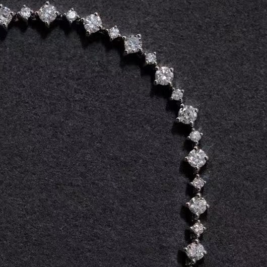 14k Gold 1.4 Ct Natural H Diamond Bracelet - 2