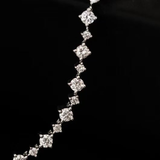 14k Gold 1.4 Ct Natural H Diamond Bracelet - 5