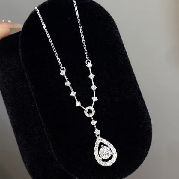 14k Gold 0.7 Ct Natural H Diamond Necklace: Ref:230971132 // gold content:14k gold // main gemstone:diamond // shape:round // carat weight:0. 7ct // clarity grade:vs-si // color:h // treatment:natural // cut grade:g // Low Estimate: 4600