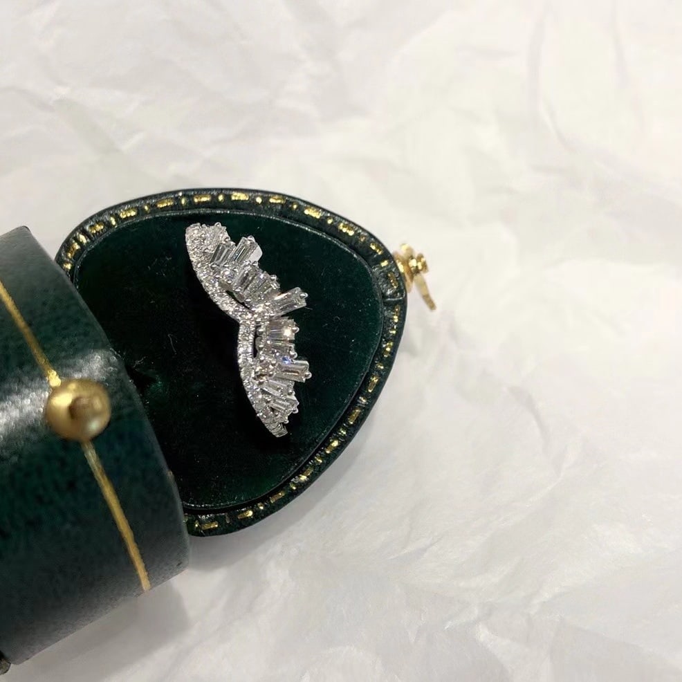 14k Gold 0.6 Ct Natural H Diamond Ring - 3