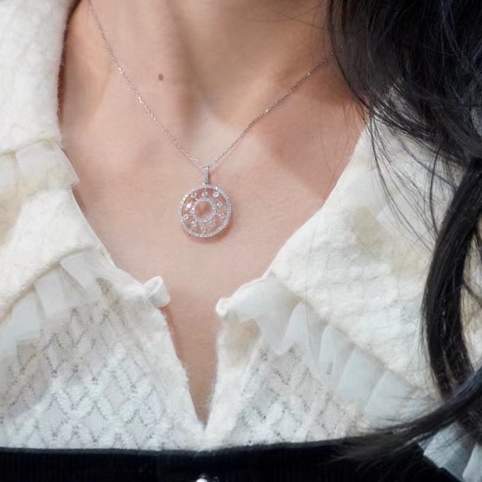 14k Gold 0.54 Ct Natural H Diamond Pendant( Without Chain ) - 4