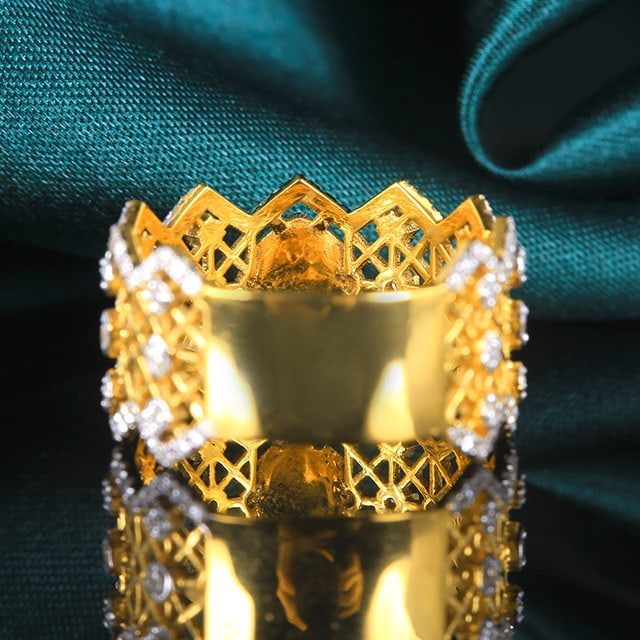 14k Gold 1.33 Ctw Vivid Green Natural Emerald & Diamond Ring - 4