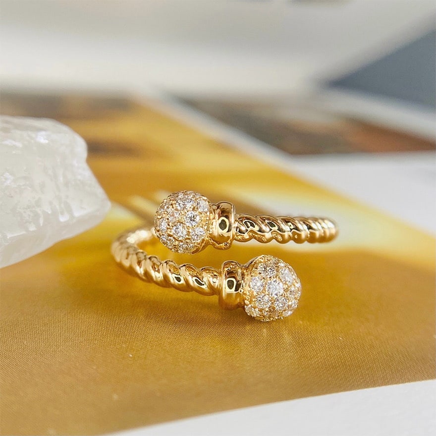 14k Gold 0.4 Ct Natural H Diamond Ring: Ref:230972062 // gold content:14k gold // ring size:7. 25us // // main gemstone:diamond // shape:round // carat weight:0. 4ct // clarity grade:vs-si // color:h // treatment:natural // cut grade:g //