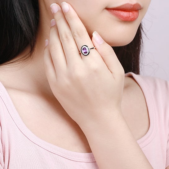 14k Gold 1.06 Ctw Natural Sapphire & Diamond Ring - 5
