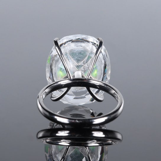 14k Gold 1.66 Ctw Natural Tsavorite & Diamond Ring - 4