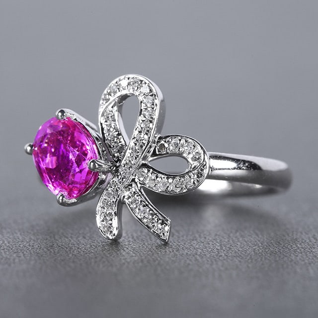 14k Gold 1.31 Ctw Natural Padparadscha Sapphire & Diamond Ring: Ref:230972095 // gold content:14k gold // ring size:7. 25us // // main gemstone:padparadscha sapphire // shape:oval // carat weight:1. 2ct // color:orangish pink // treatment:natural // // adjacent