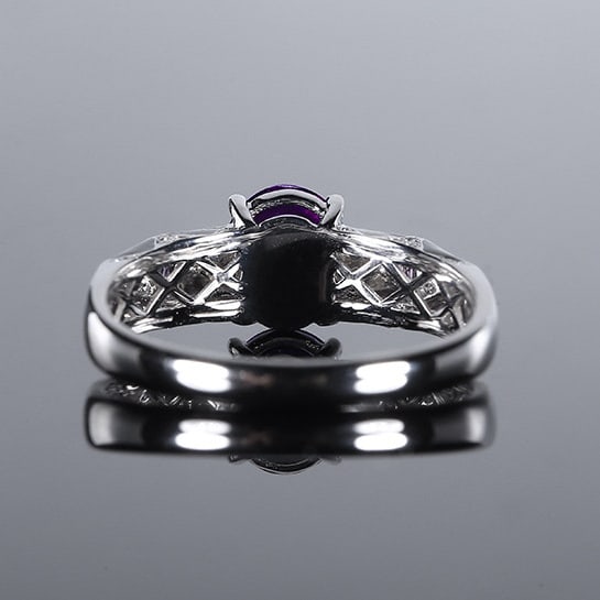14k Gold 1.26 Ctw Natural Sapphire & Diamond Ring - 4