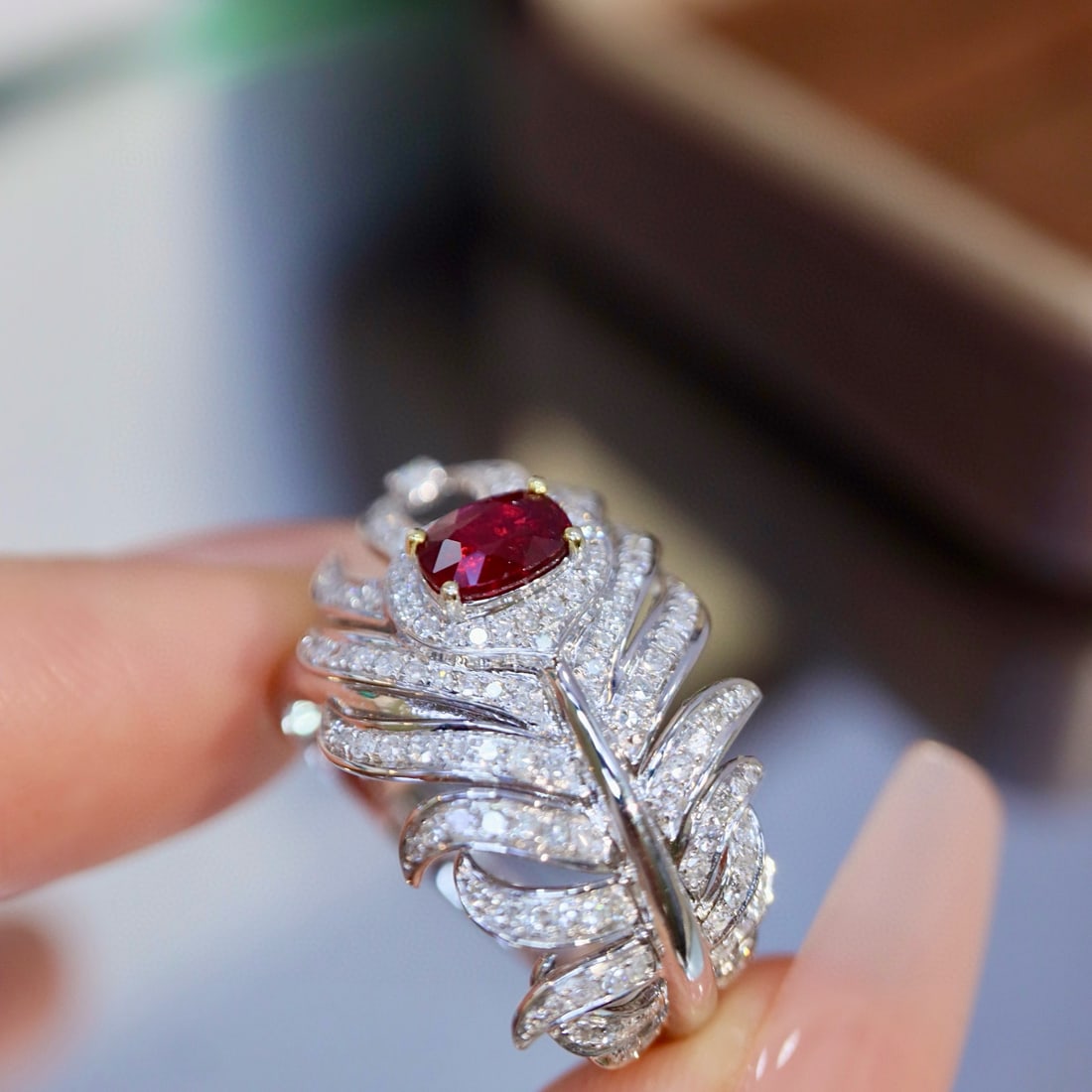14k Gold 1.21 Ctw Natural Ruby & Diamond Ring - 6