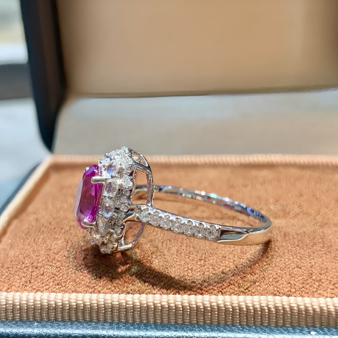 14k Gold 2.17 Ctw Natural Sapphire & Diamond Ring - 2