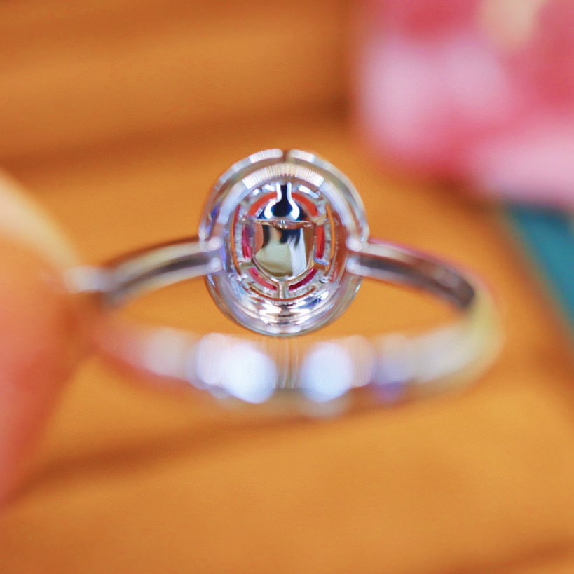14k Gold 1.51 Ctw Natural Padparadscha Sapphire & Diamond Ring - 4