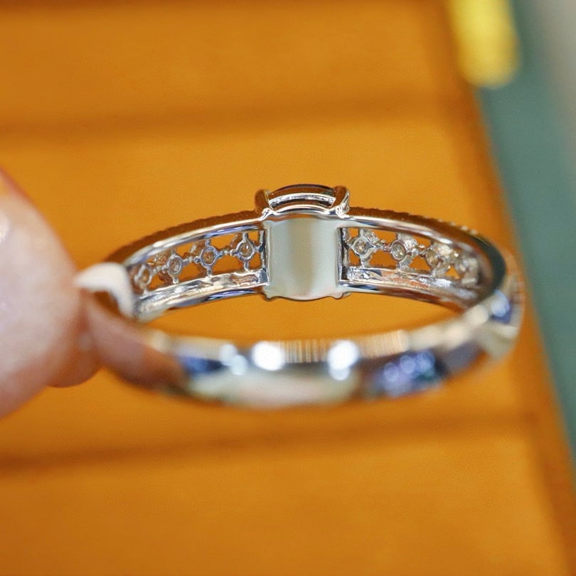 14k Gold 1.39 Ctw Natural Sapphire & Diamond Ring - 4