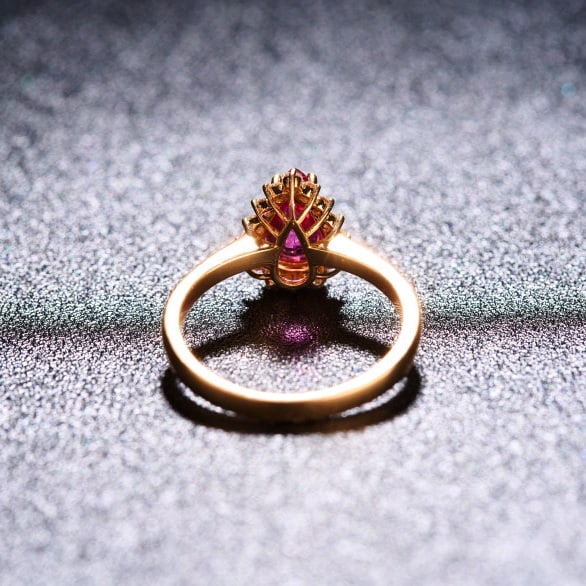 14k Gold 1.34 Ctw Natural Tourmaline & Diamond Ring - 4