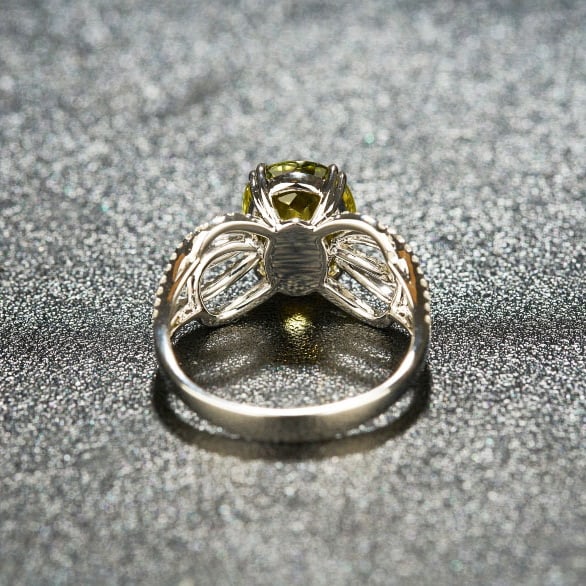 14k Gold 3.39 Ctw Natural Tourmaline & Diamond Ring - 3