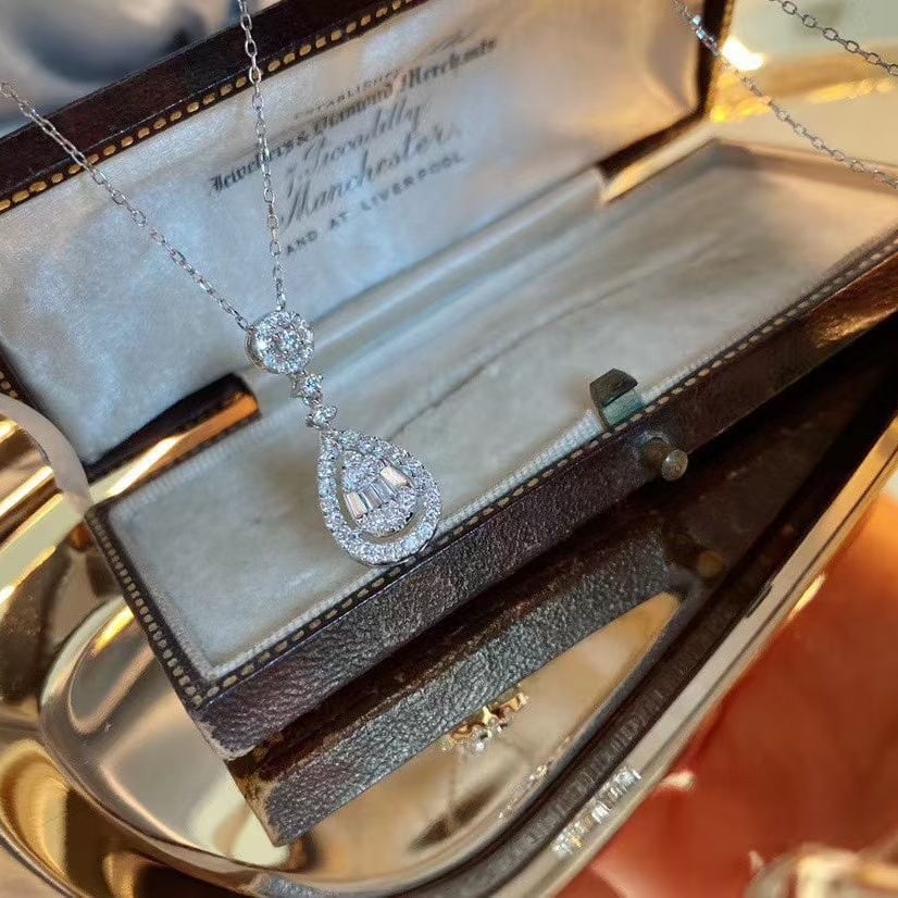14k Gold 0.50 Ct Natural H Diamond Pendant( Without Chain ) - 2