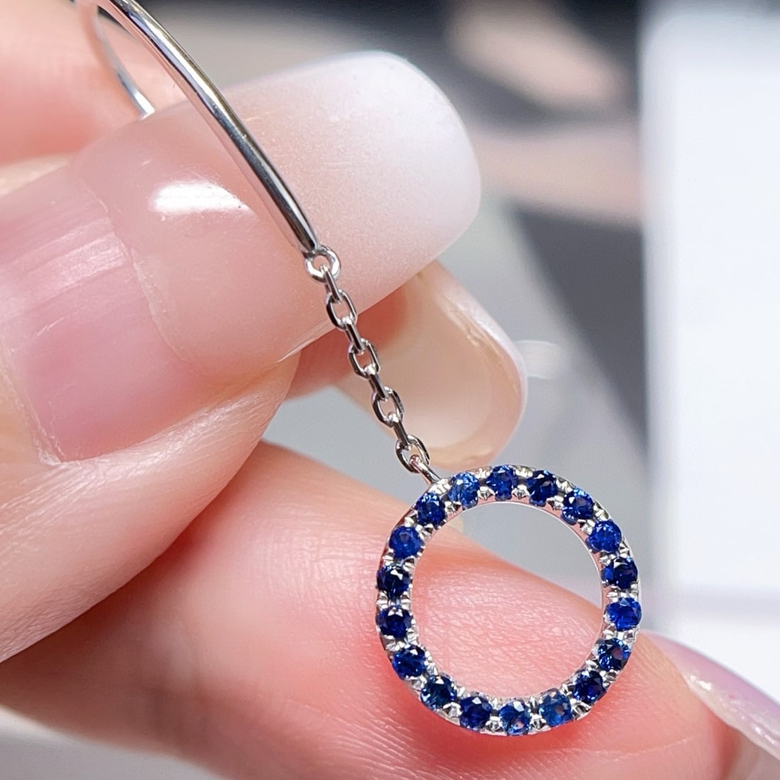 14k Gold 1.00 Ct Natural Sapphire Earrings - 3