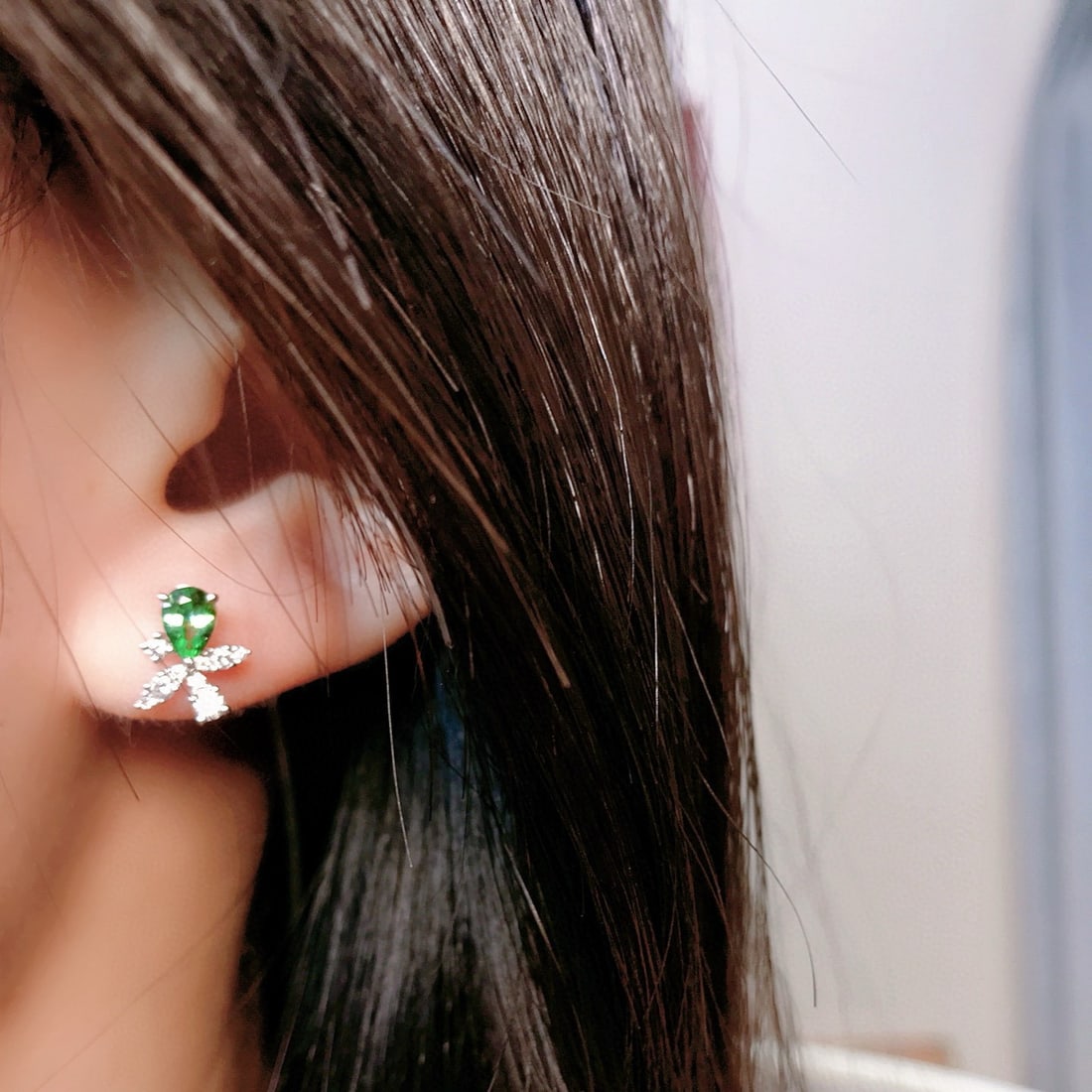 14k Gold 0.53 Ctw Natural Aquamarine & Paraiba Tourmaline Earrings - 3