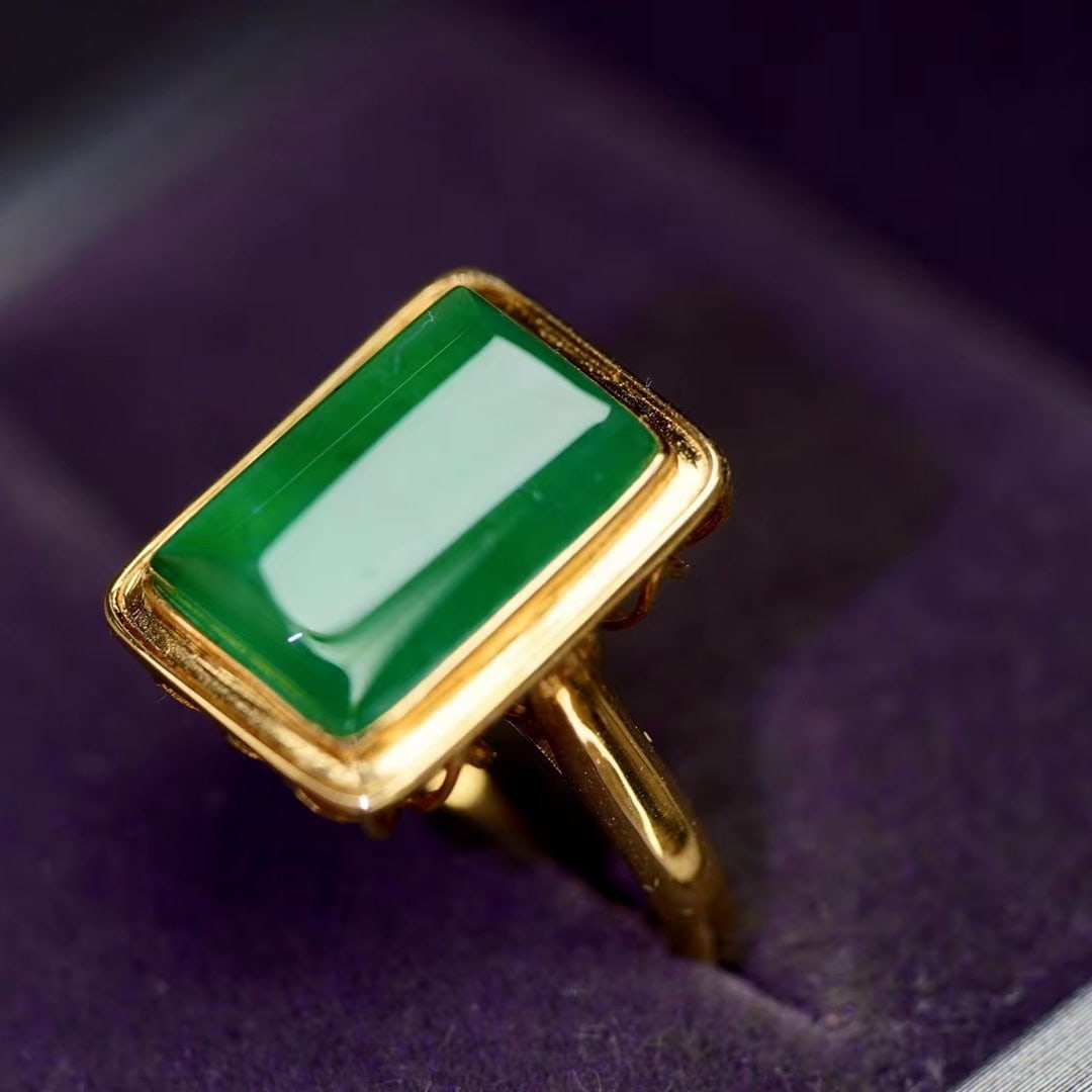 14k Gold 7.28 Ct Natural Emerald Ring - 2