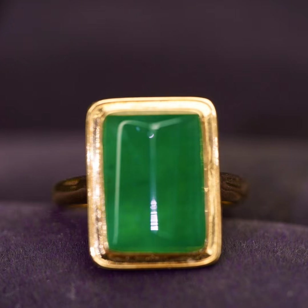 14k Gold 7.28 Ct Natural Emerald Ring - 4