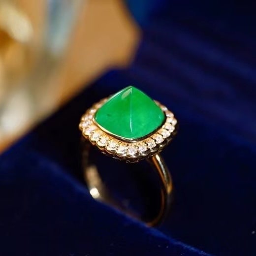 14k Gold 5.96 Ctw Natural Emerald & Diamond Ring - 4