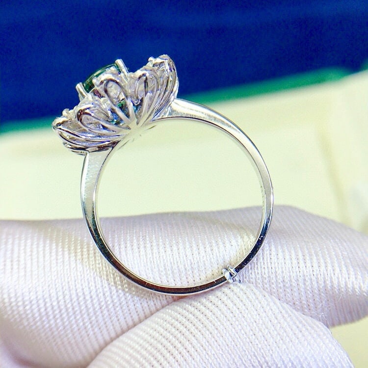 14k Gold 2.64 Ctw Natural Sapphire & Diamond Ring - 8