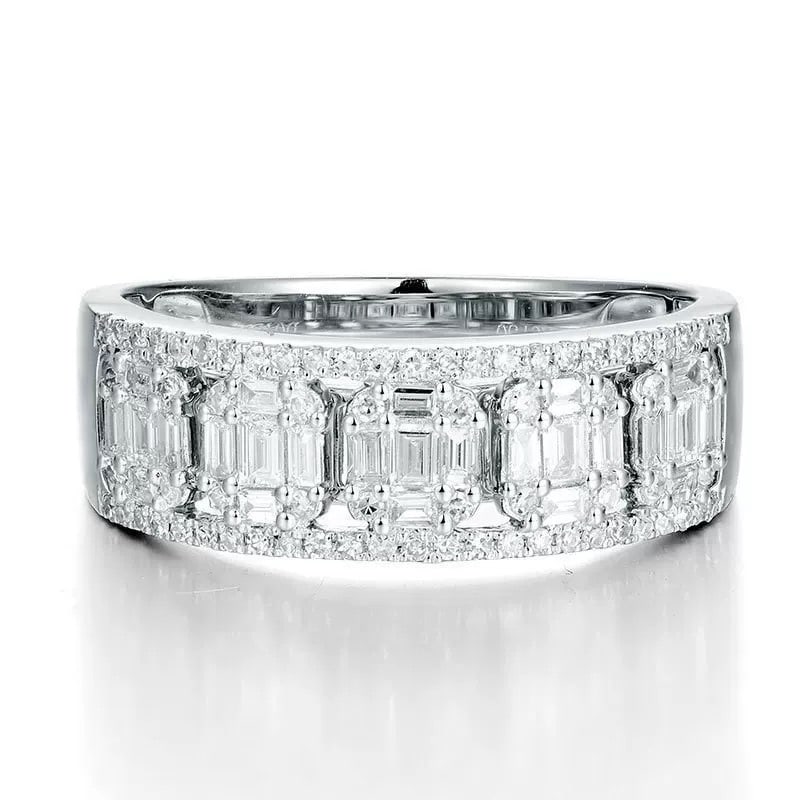 14k Gold 0.5 Ct Natural H Diamond Ring - 2