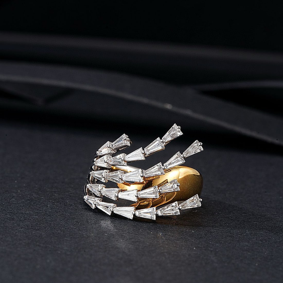 14k Gold 1.32 Ct Natural H Diamond Ring - 4