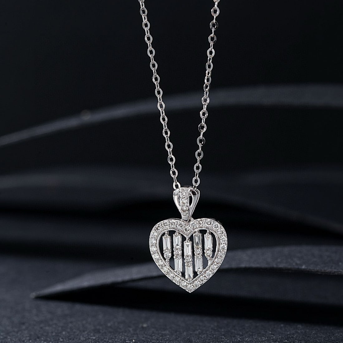 14k Gold 0.38 Ctw Natural H Diamond Pendant( Without Chain ) - 3