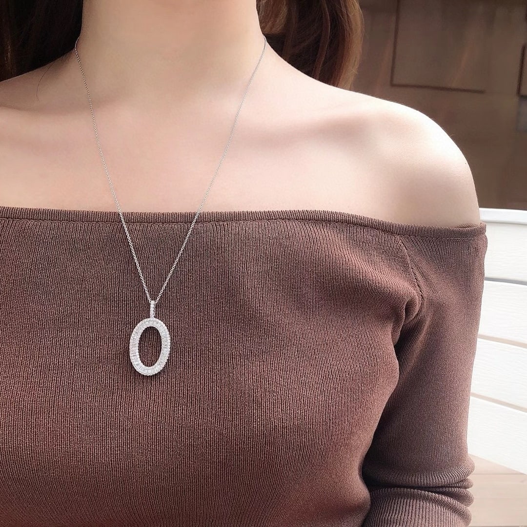 14k Gold 1.22 Ctw Natural H Diamond Necklace - 3
