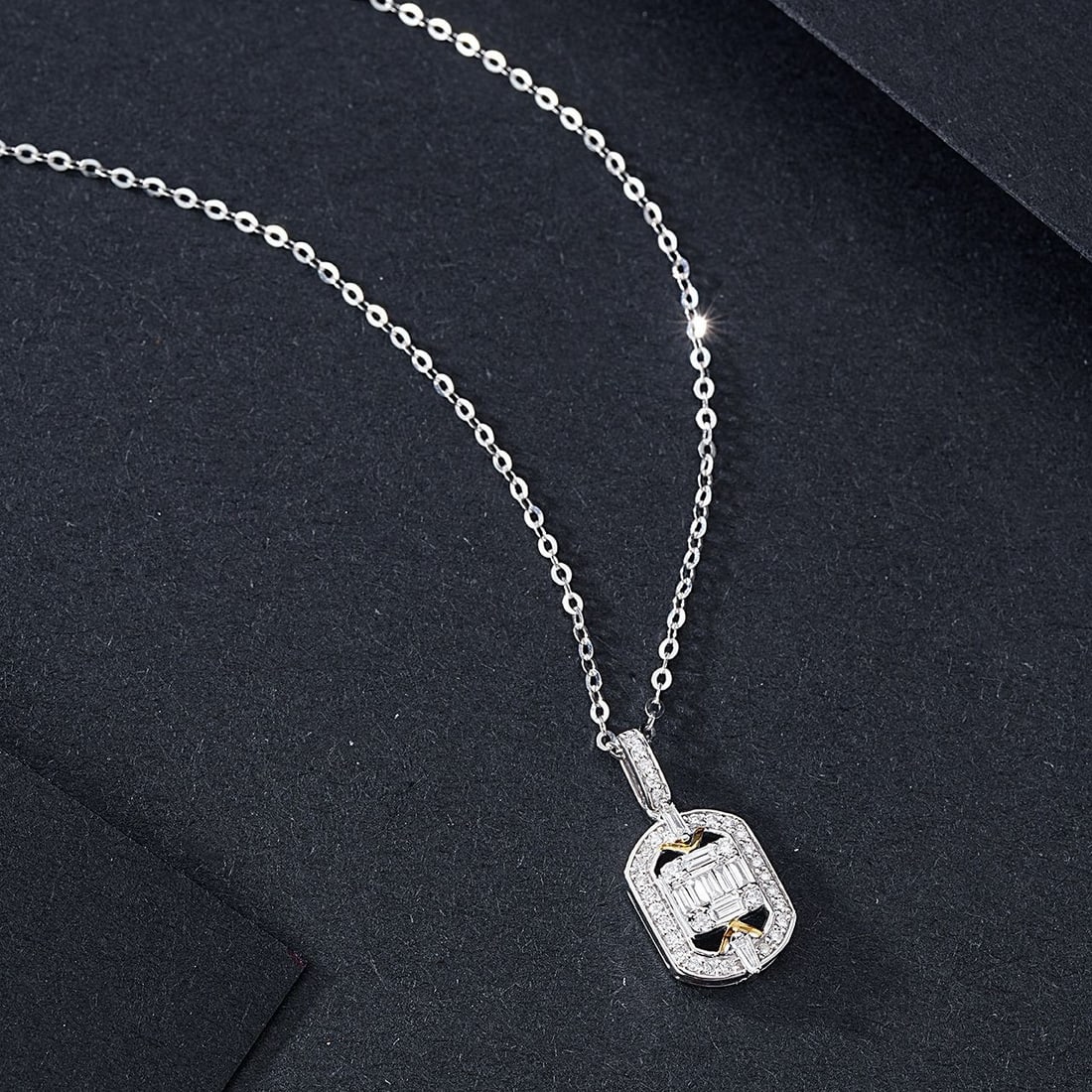 14k Gold 0.29 Ctw Natural H Diamond Pendant( Without Chain ) - 3