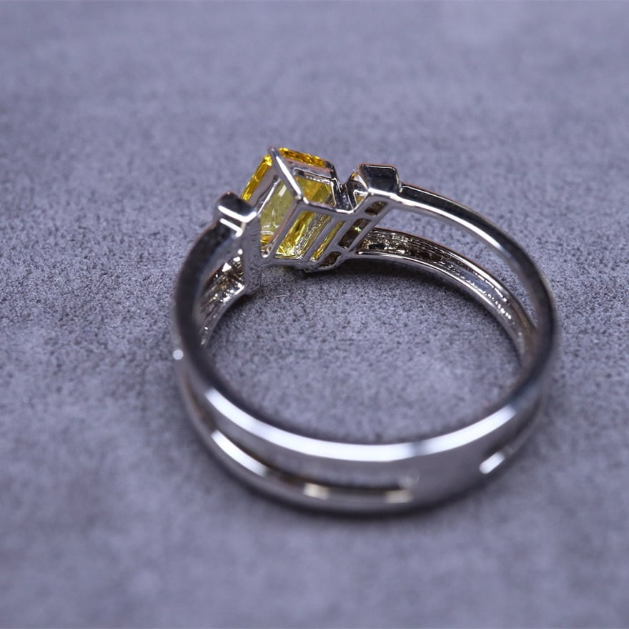 14k Gold 1.05 Ct Natural Sapphire & Diamond Ring - 6