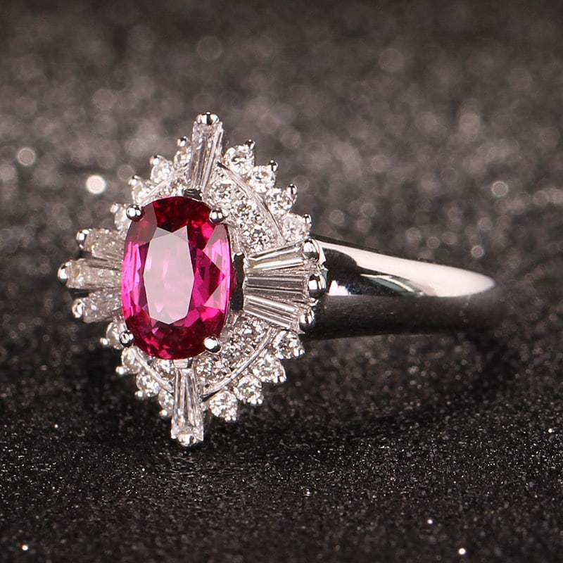 14k Gold 1.76 Ctw Natural Ruby & Diamond Ring - 3