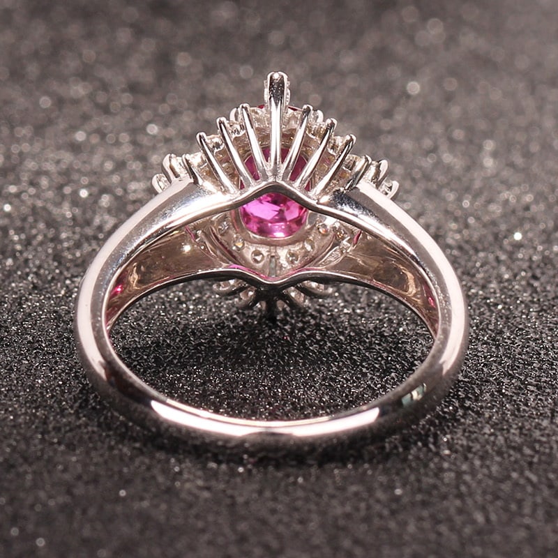 14k Gold 1.76 Ctw Natural Ruby & Diamond Ring - 4