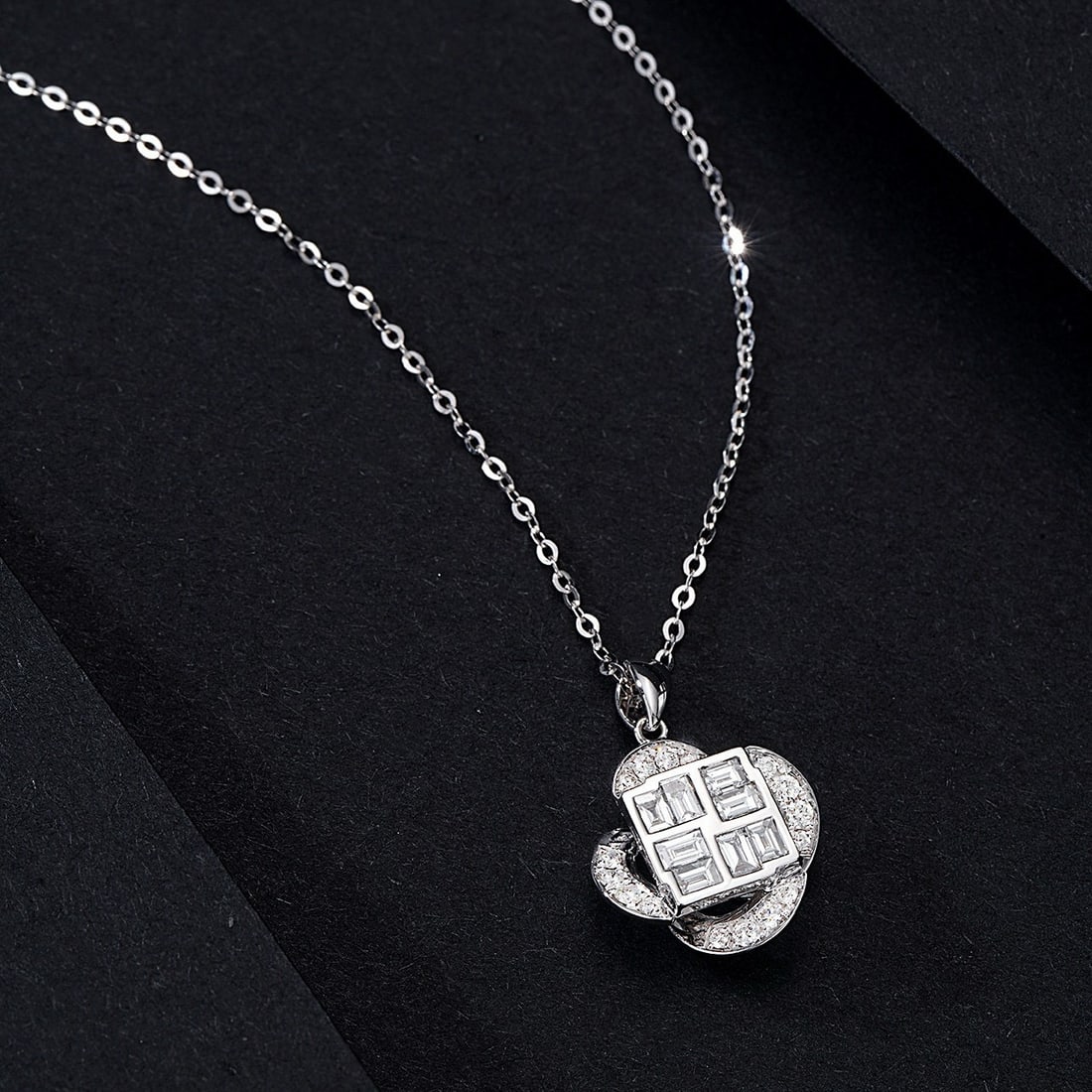 14k Gold 0.64 Ctw Natural H Diamond Pendant( Without Chain ) - 3