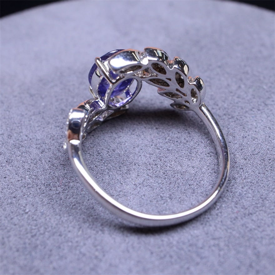 14k Gold 1.38 Ctw Natural Sapphire & Diamond Ring - 5