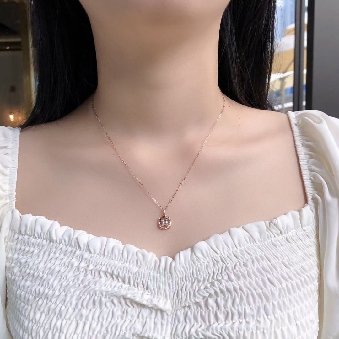 14k Gold 0.20 Ctw Natural H Diamond Pendant( Without Chain ) - 4