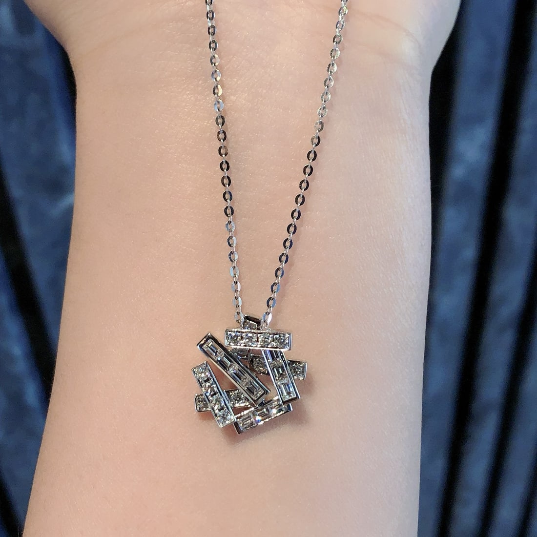 14k Gold 0.92 Ctw Natural H Diamond Pendant( Without Chain ) - 2