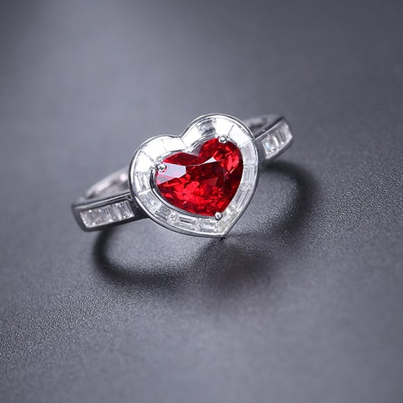 14k Gold 1.65 Ctw Natural Spinel & Diamond Ring - 4