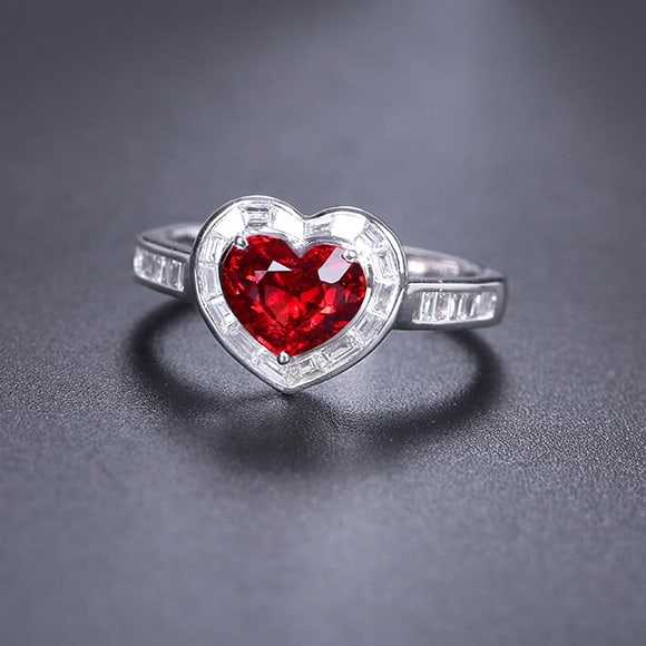 14k Gold 1.65 Ctw Natural Spinel & Diamond Ring - 5