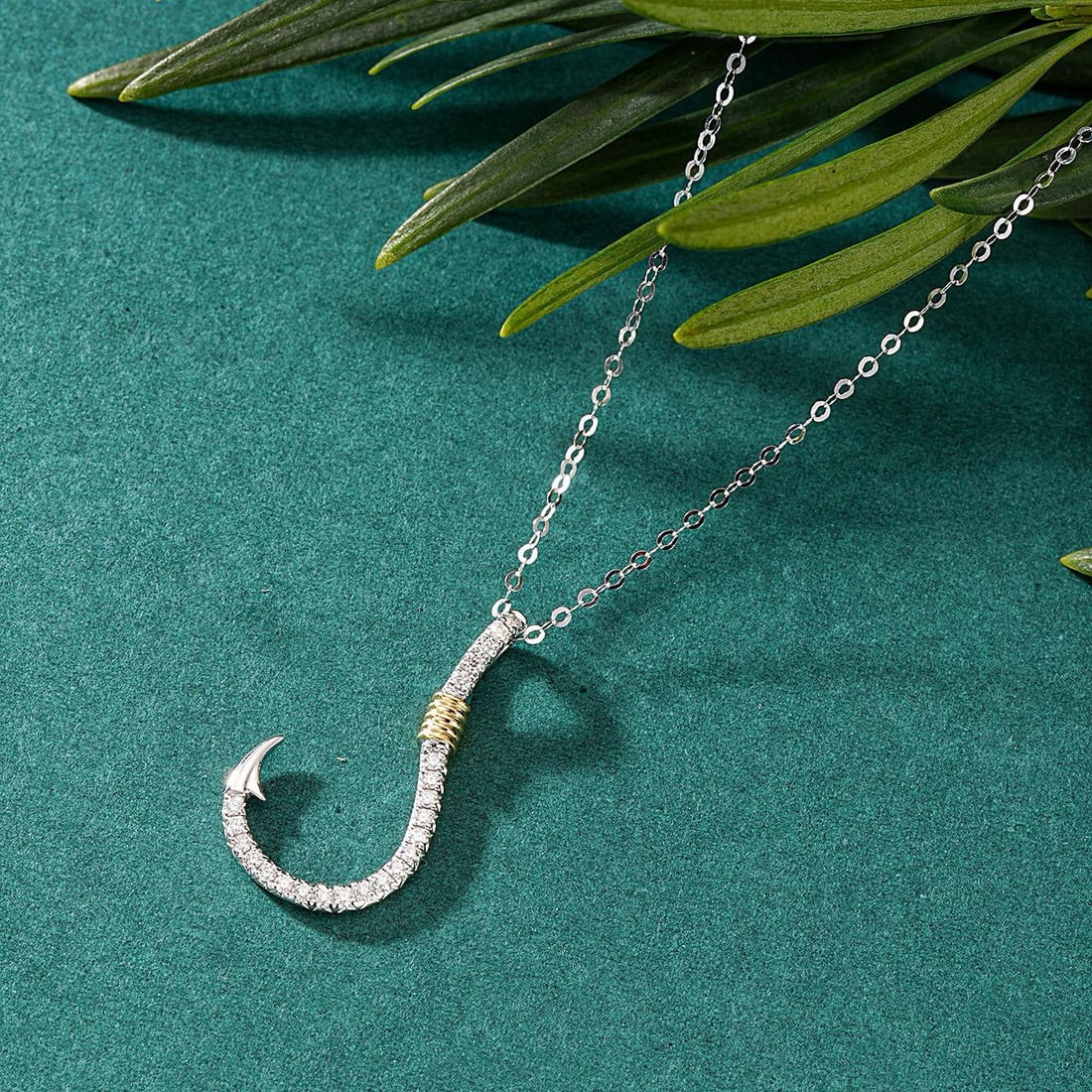 14k Gold 0.15 Ct Natural H Diamond Pendant( Without Chain ) - 2