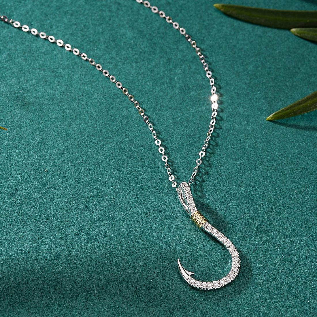 14k Gold 0.15 Ct Natural H Diamond Pendant( Without Chain ) - 3