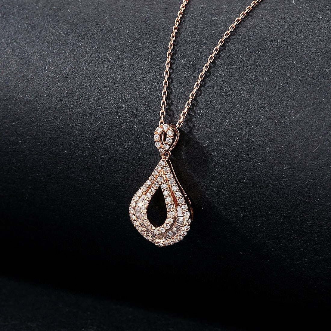 14k Gold 0.38 Ctw Natural H Diamond Pendant( Without Chain ) - 3