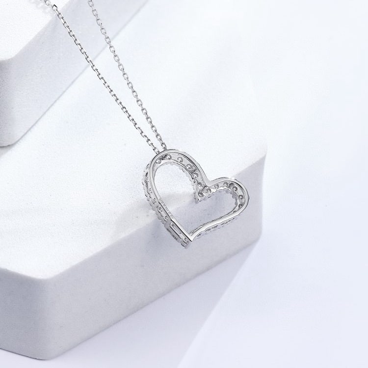 14k Gold 0.48 Ctw Natural H Diamond Pendant( Without Chain ) - 2