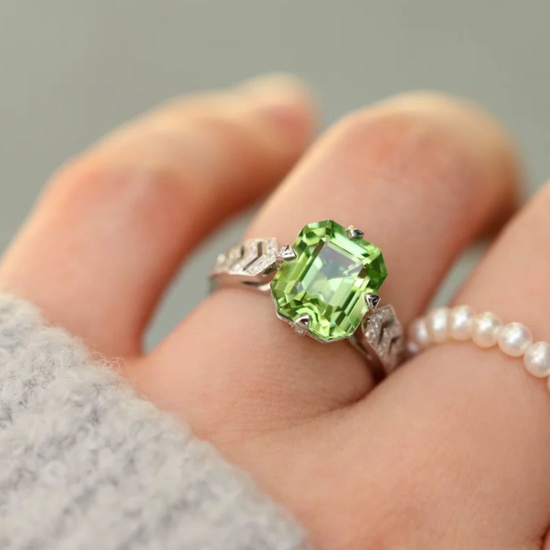 14k Gold 4.69 Ctw Natural Tourmaline & Diamond Ring - 2